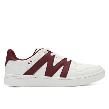 Zapatilla Casual Urbana Hombre Blanco Burdeo Michelin Ps22