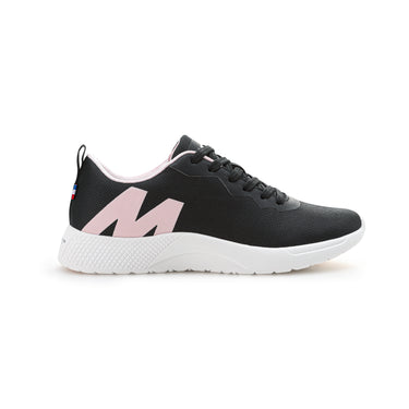 Zapatilla Deportiva Confort Mujer Negro Rosado Michelin Cr19