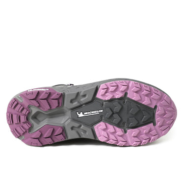 Botín Zapatilla Impermeable Mujer Negro Rosa Michelin Aw06