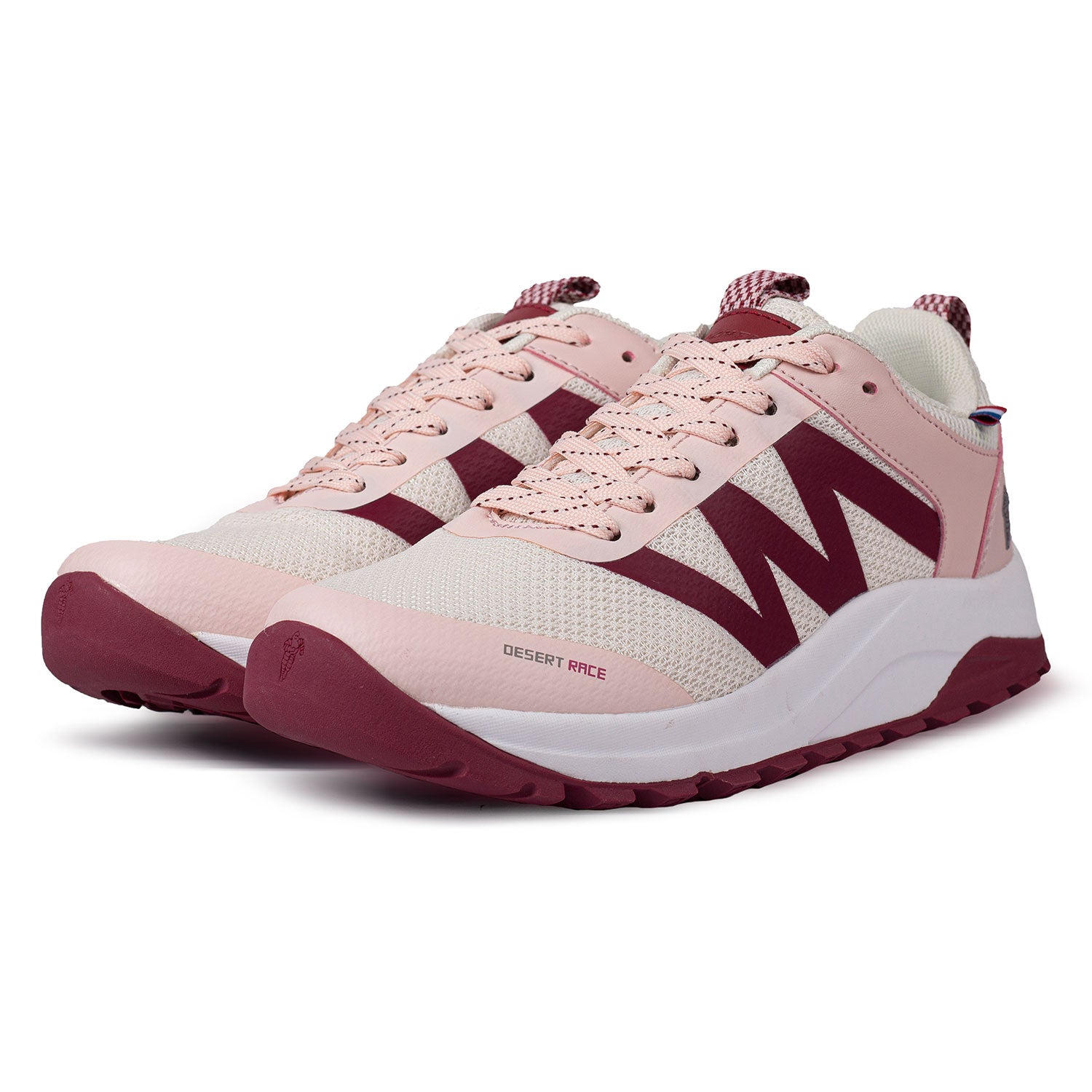 WOMEN'S TRAIL RUNNING SHOE PINK WHITE MICHELIN FOOTWEAR DR15