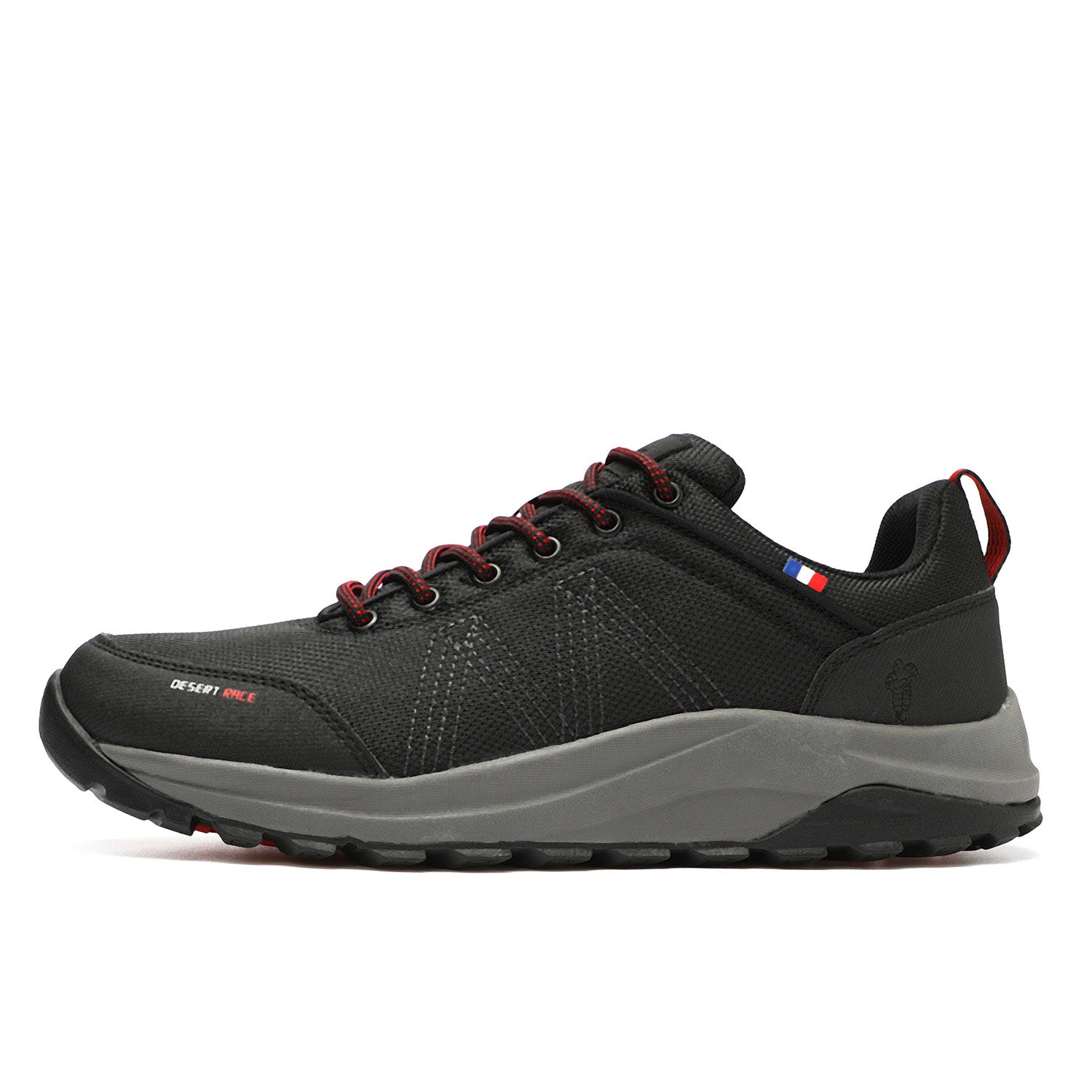 ZAPATILLA TRAIL RUNNING NEGRO ROJO DR36