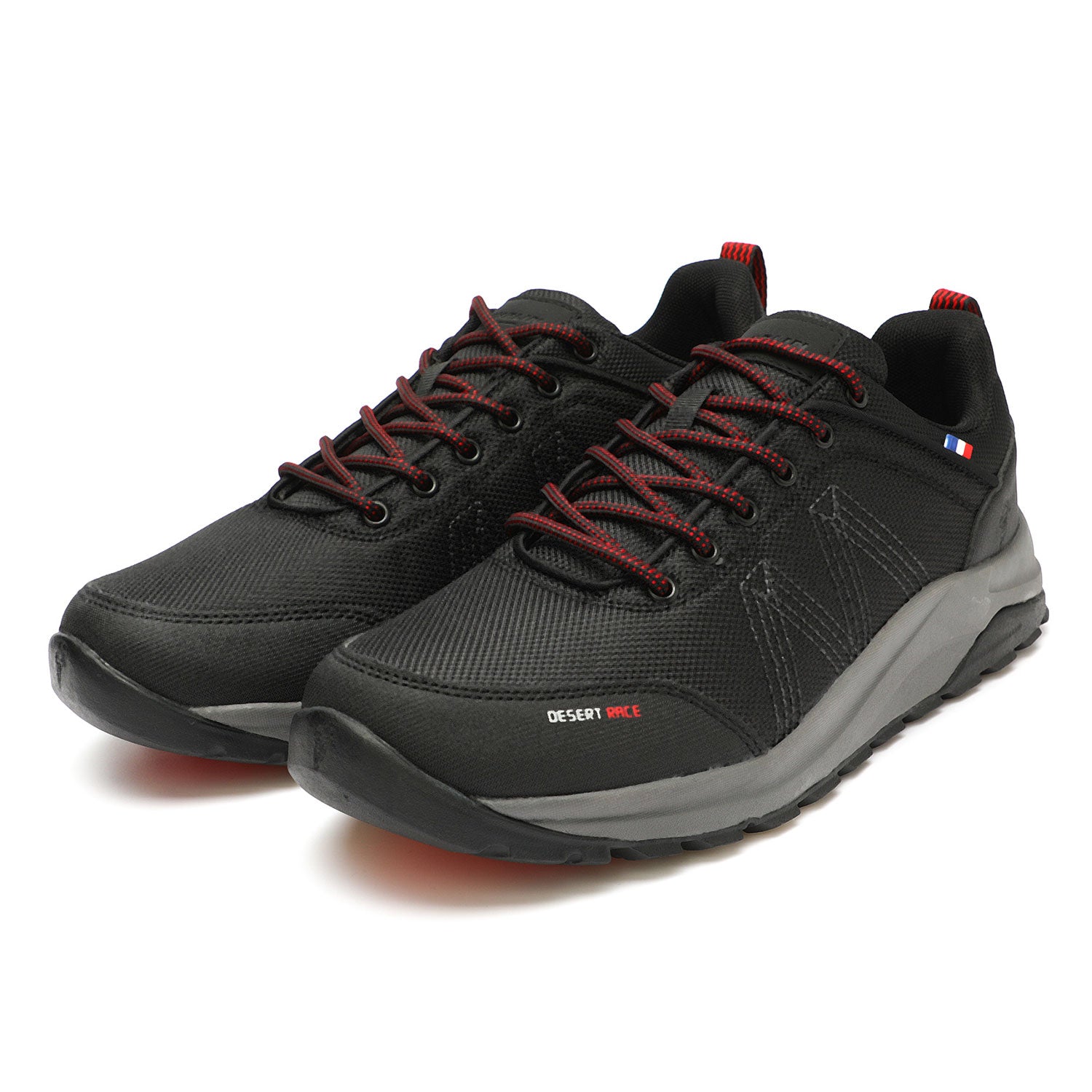 ZAPATILLA TRAIL RUNNING NEGRO ROJO DR36