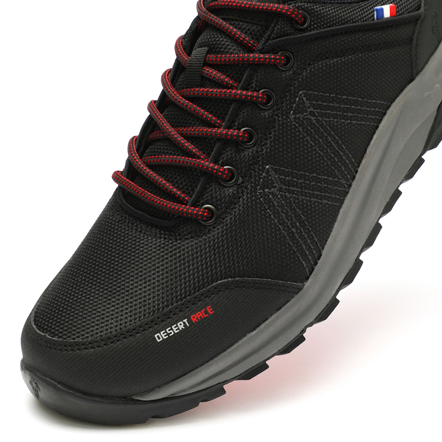 ZAPATILLA TRAIL RUNNING NEGRO ROJO DR36