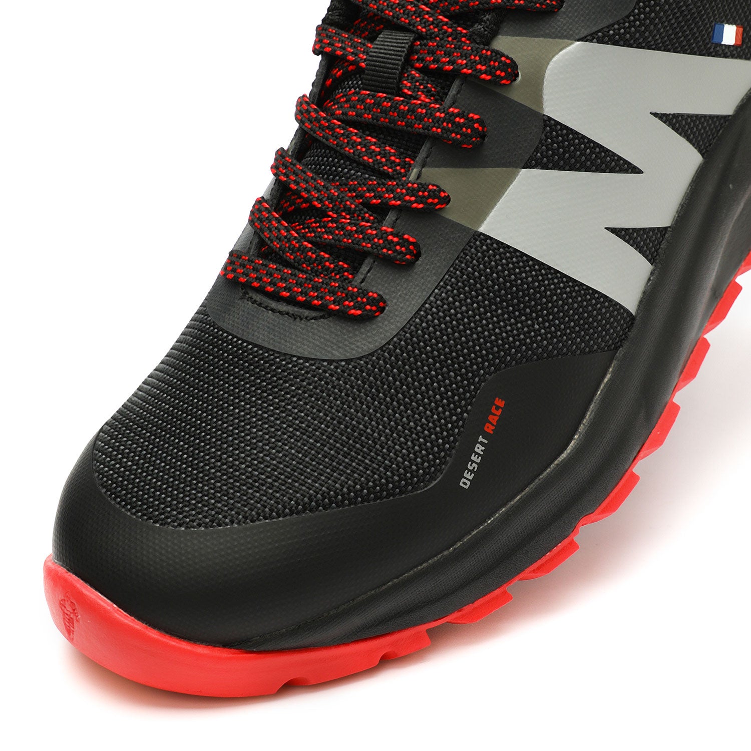 ZAPATILLA TRAIL RUNNING NEGRO ROJO DR40