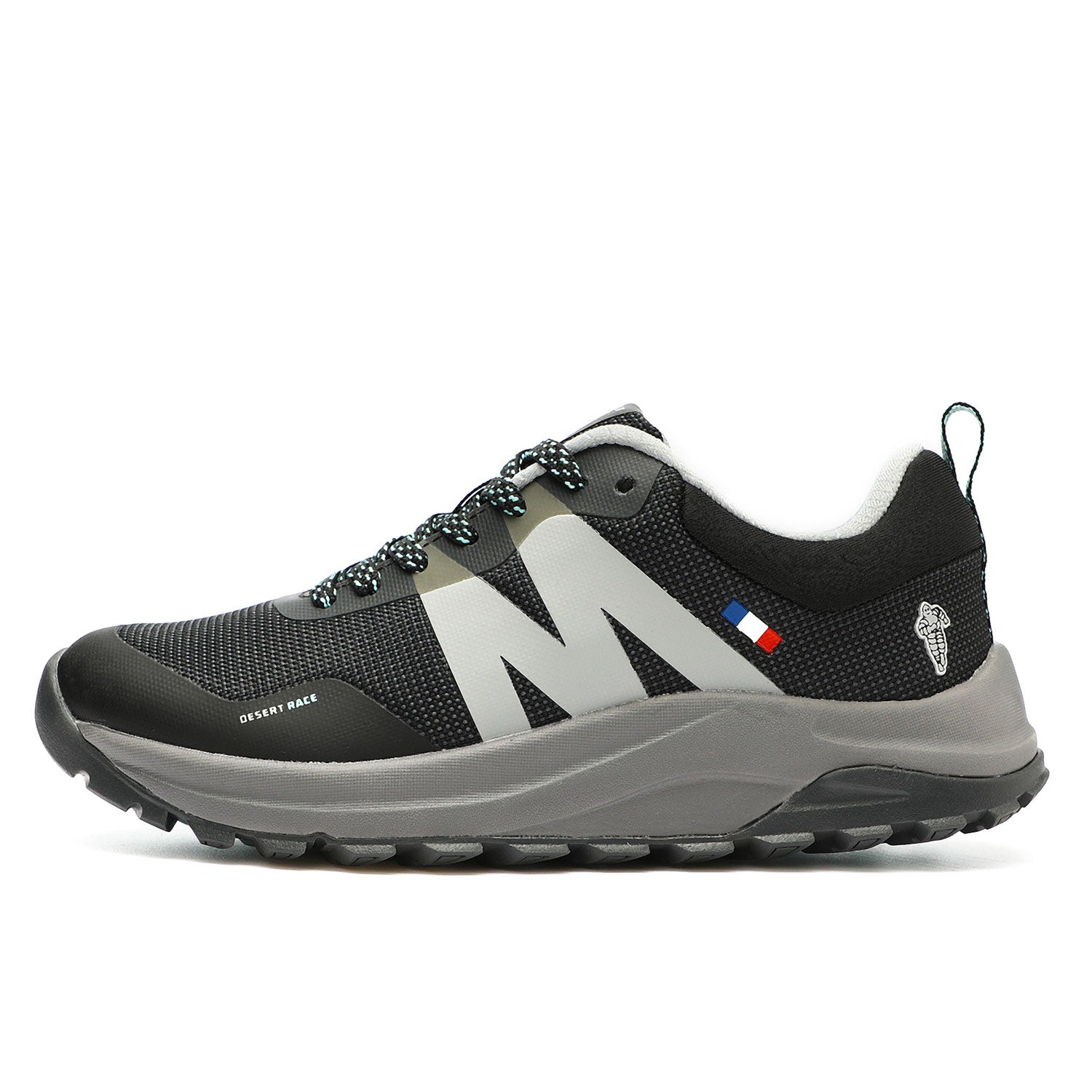 ZAPATILLA MUJER TRAIL RUNNING NEGRO GRIS DR40