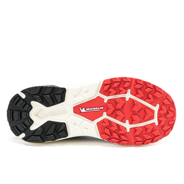 Zapatilla Deportiva Trail Hombre Negro Rojo Michelin Aw05