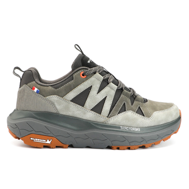 Zapatilla Urbana Outdoor Hombre Gris Y Naranjo Michelin Aw10
