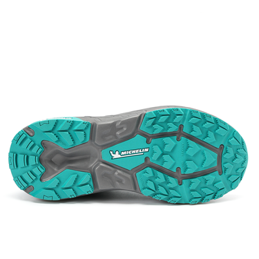 Zapatilla Deportiva Trail Mujer Negro Turquesa Michelin Aw10