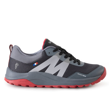 Zapatilla Outdoor Hombre Michelin Gris Carbon Rojo DR40