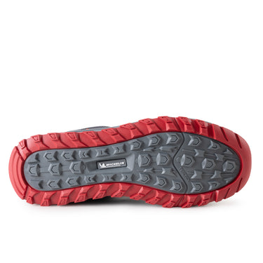 Zapatilla Outdoor Hombre Michelin Gris Carbon Rojo DR40
