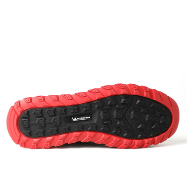 Zapatilla Botín Senderismo Hombre Negro Rojo Michelin Dr37