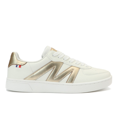 Zapatilla Casual Urbana Mujer Blanco Dorado Michelin Ps20